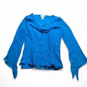 MICHELE Women's Blue Blous